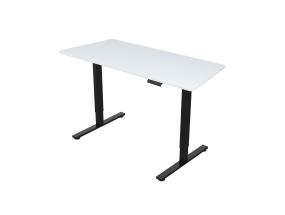 ERGO FIT työpöytä 1 moottorilla 120x68xH71,5-116cm, valkoinen/musta