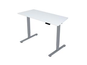 Työpöytä ERGO FIT 1-moottori 120x68xH71,5-116cm, valkoinen/harmaa harmaa