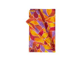 Pöytäliina LONETA NEW 136x220cm, punaiset lehdet, 50% polyesteri, 50% puuvilla, kangas 480