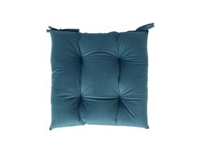 Tuolityyny VELVET NEW 40x40cm, harmaansininen, väri harmaa-sininen