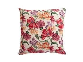 Tyyny HOLLY ROSE, 68x68cm, kukkivat päivät/beige, 50% puuvillaa, 50% polyesteriä, kangas-329/284.