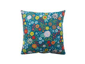 Tyyny HOLLY 45x45cm, vetoketjullinen, kukkivat kukat, kangas 80% puuvillaa, 20% polyesteriä, kangas 425