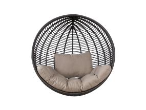 Riippuva tuolin tyyny CLOBE beige, istuin 64x106cm, selkätyyny 64x42cm, 100% polyesteri