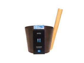 Saunan kiuas RENTO BROWN, 5L, alumiini/bambu