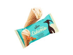 ONU ESKIMO Suolattu karamellijäätelö vohvelikartiossa 165ml/84g x 28kpl