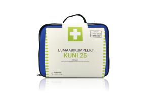 Ensiapulaukku yritysasiakkaalle vetoketjullisessa kotelossa (25 kpl)