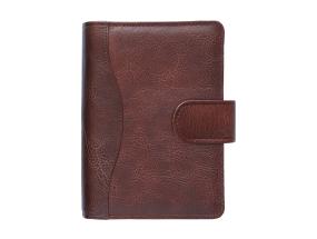 Time-Master kalenteri Compact A6 DAY, täysnahka (TUMMANPUNAINEN) 00613/40180