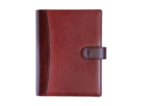 Kehyskalenteri Boss A5, NÄDAL pystysuora, kierresidonta, LUX-kannet (PRUUN) 00043/40246