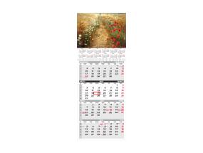 Seinäkalenteri QUATTRO, avoin koko 297x760mm (KUVA 3) 00322/40491
