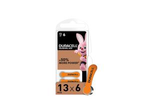 6 x Patareid DURACELL Activair DA13 (PR48)