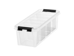 Muovilaatikko kannella SMARTSTORE Classic 3,5L 4 lokeroa, 4 lokeroa, 38 x 14 x 11 cm