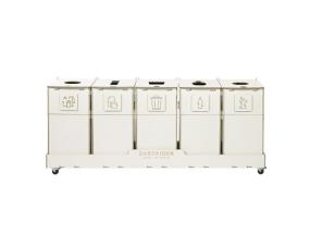 Jäteastia 90L x 5 lajitteluasema SORTER 90W5