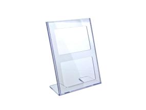 Esiteteline pöydalle A4 L-jalustalla