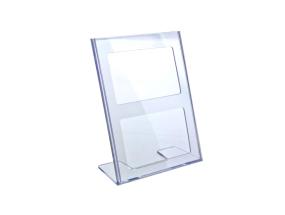 Mainosteline pöydälle A5 L-jalassa