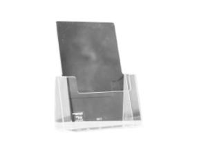 Mainosalusta pöydälle A6 1-taskuinen akryyli