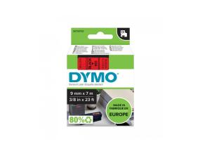 Kirje-/merkintäteippi Dymo 40917 9mm musta/punainen paperilla Dymo 40917 9mm musta/punainen paperilla