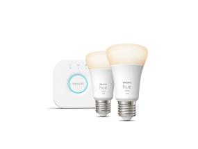 Philips Hue Starter Kit, silta, 2x E27, valkoinen - Älykkään valon aloituspakkaus