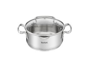 Tefal Duetto+ 18 cm, 2 L, ruostumatonta terästä - Kattila kannella varustettuna