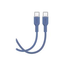 Puro Soft, USB-C / USB-C, 1,5 m, sininen - Kaapeli