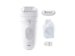 Braun Silk epil 5, märkä- ja kuivakäyttö, valkoinen - Epilaattori