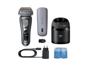 Braun Series 9 Pro+ Wet & Dry, 6-osainen SmartCare-keskus ja PowerCase-matkalaukku, tummanharmaa - Pardel