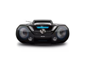 Philips AZB798T, FM, DAB+, Bluetooth, USB, CD, kasetti, musta - Magneettituoli
