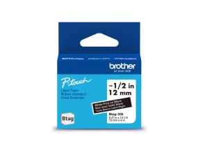 Brother Btag 335, 4m, valkoinen/musta - Labelstock