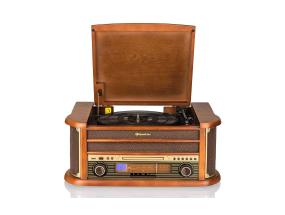 Roadstar HIF-1993BT, vinyyli, CD, Bluetooth, USB, ruskea - Magnetoola