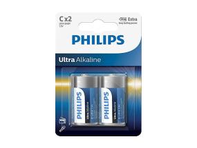 2 x paristot PHILIPS LR14E C 2 Ultra Alkaline