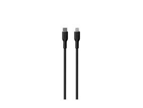 Puro SOFT, USB-C, Lightning, 1,5 m, musta - Kaapeli