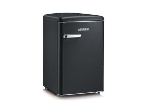 Severin, 108 L, korkeus 90 cm, musta - Retro jääkaappi