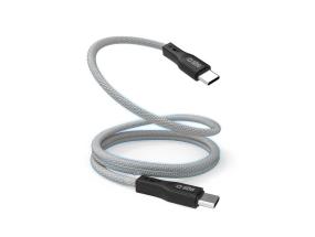 SBS USB-C - USB-C, magneettinen viimeistely, 1 m, musta - Kaapeli