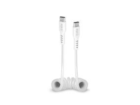 SBS-latauskaapeli, USB-C - USB-C, valkoinen - Kaabel