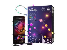 Twinkly Candies Pearls, RGB, 200 LED, USB-C, 12 m, vihreä - Älyvalaisin