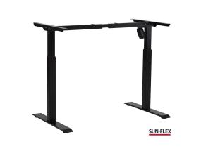 Sähköinen pöytärunko SUN-FLEX Deskframe I 2-teleskooppinen 1-moottorinen musta