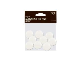 Taulumagneetit 30mm valkoinen 10 kpl pakkauksessa GRAND