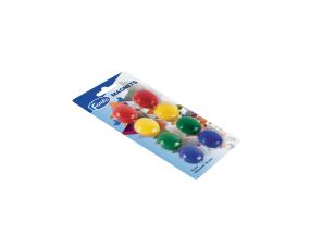 Valkotaulumagneettisarja 30 mm, 8 kpl pakkaus, eri värejä FOROFIS