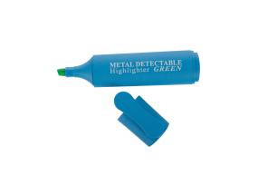 Tekstimerkki tunnistettavissa metallinpaljastimella Tunnistettava vihreä