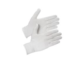 Työkäsineet nailonista, ohutta PVC:tä, kämmenessä mikropisteitä M/8