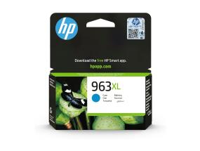 HP 3JA27AE 963XL syaani muste, riittoisa, suuri tilavuus, 22,77 ml, 1600 sivua, OfficeJet Pro 9010 9012-9014 9015-9019 9020 9022 9023 9025 9028