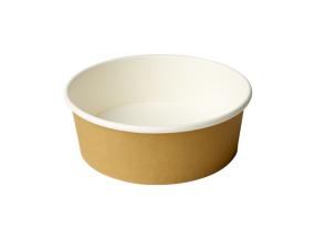 ECOTIME Ruokalaatikko pahvi 750ml 50kpl (ruskea, pyöreä)