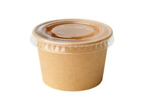 ECOTIME Muovinen kansi kastikekuppiin 60ml 100kpl