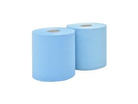 Teollisuuspaperi rullassa, 2-kerroksinen WEPA (RPMM2350-23) sininen 350m, 2 rullaa