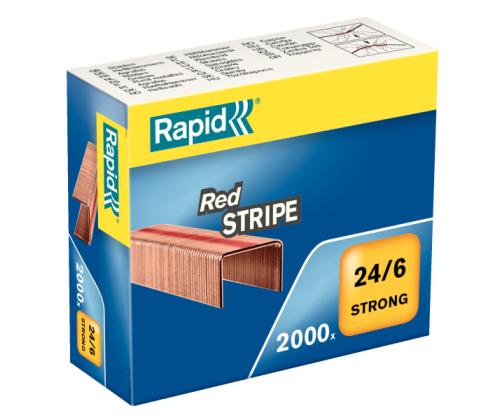 Nitomanasta 24/6 Rapid Red Stripe 2000kpl/pkt