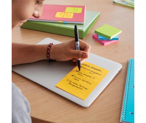 Viestilaput 76x76 Post-it 654 neonkeltainen