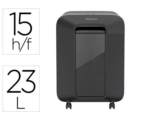 Paperisilppuri FELLOWES LX201 Micro-Cut 12 arkkia musta runko (mikropalat)