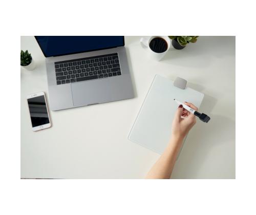 Lasitaulu-magneettitaulu NOBO 220x300mm pöytään + tussi