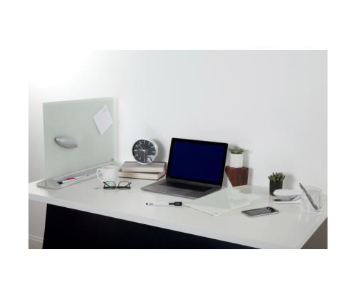 Lasitaulu-magneettitaulu NOBO 220x300mm pöytään + tussi