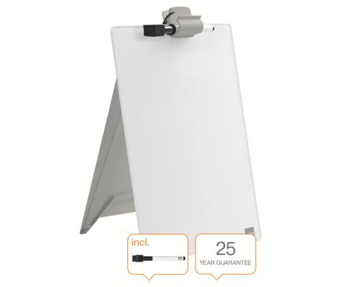 Lasitaulu-magneettitaulu NOBO 220x300mm pöytään + tussi