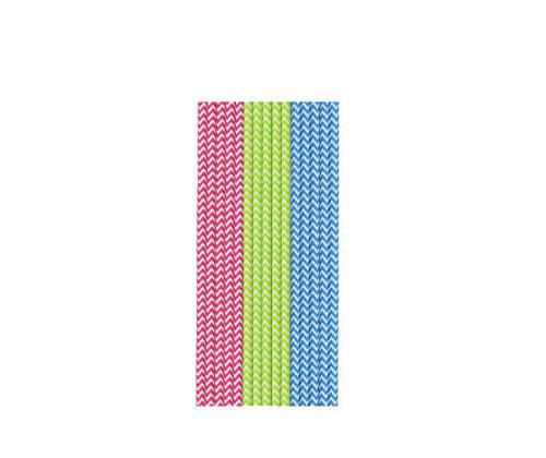 DUNI paperiset juomapillit 20 cm 50 kpl (värikkäät)